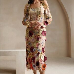 Floral Embroidered Dress